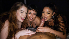 Fetish Interracial Foursome Fuck Fest - Evelyn Claire, Vanessa Sky and Brooklyn Gray