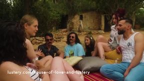 Karmann and Josie's first time reality show: A wild group sex with big boobs and big cocks!