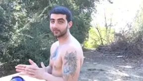 Str8 Chaser: Hairy throat fucking in hotel