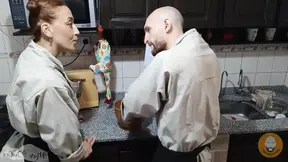 Big-assed Cook Mardulce Gets Fucked by Bearded Chef in the Kitchen