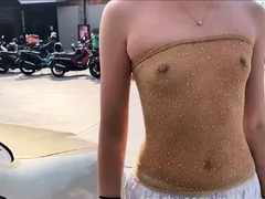 Small titted brunette amateur anal nailed at home