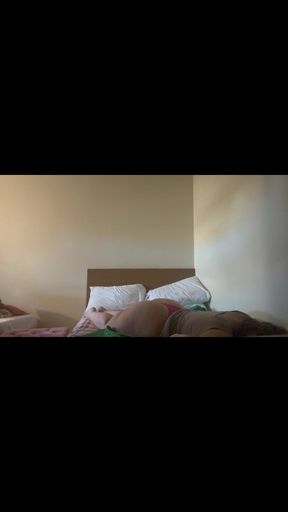 Older women Bends over naked in bed. Busty Hot Mother