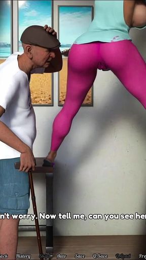 Perfect Housewife 02 - Horny Husband Watches Nurse Wife Jerk off an Old Man - by K4soft