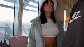 Skinny Latina teen steals and gets punished with punishing anal