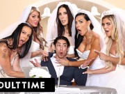 MILF Brides REVERSE GANGBANG Man Together!