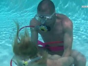 David and Samantha Cruz underwater hardcore sex