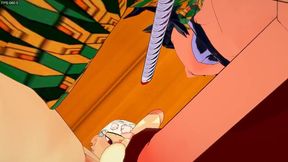 Kimetsu No Yaiba Yaoi - Tomioka Handjob and Barebak with Uzui