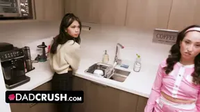 American stepdad teaches his slutty teen stepdaughter a lesson