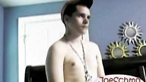 ”The attractive & sexy guy is smoking while he masturbates”