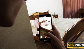 sisporn sweet butterfly is caught masturbating and humped by stepbro