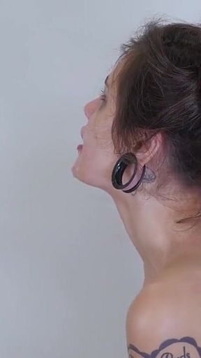 Tiny Cum Slave Plays with Thick Load While Getting Caned