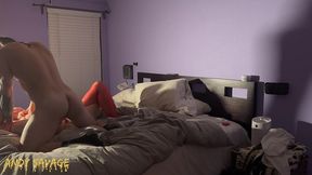 epic threesome with petite white girl and asian queen