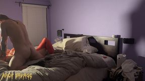 epic threesome with petite white girl and asian queen