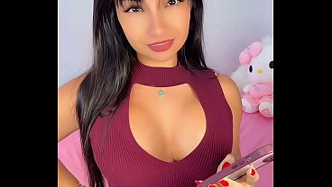 Mean gorgeous latina EMANUELLY RAQUEL ignoring you while you jerk off EXTREME DIRTY TALKING