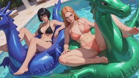 Inflatables Stories #15: Poolside Dragon Breath and Barefoot Tease