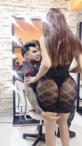 Hot customer after porn cut
