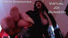 Demon Dominatrix Virtual JOI Dungeon - A VR 360 Mesmerize into Multiple Orgasms Clip featuring Jane Judge in Cosplay with Shrinking, Giantess, Special Effects, Humiliation, High Heels, Dildo Worship, and Magical Control