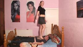 Sophie Bed Stomping Trampling & Jumping