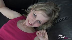 Blonde Leggy Babe Dreams for a Jizz After POV Bang