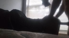 Another ugly Ebony pussy craving me. I drilled her pussy for 11min straight from the back, while her lame white man calls her phone multiple times
