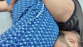 Hot Ass Kiss and Ass Romance in Nighty