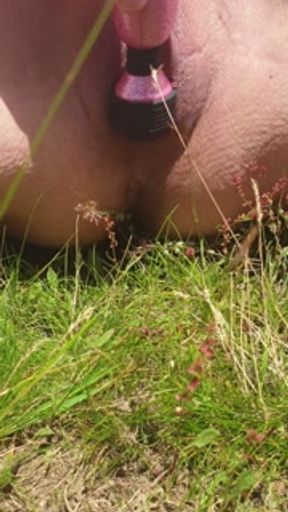 Toying To Orgasm Outdoors