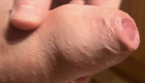 Fat cock cumshot in bathroom