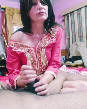 Slutty MILF with Soft Hands Takes Good Care of BBC