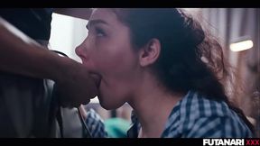 Lost in the Woods - Veronica Leal grows Futa Cock From Native Shemale Ghost and Face Fucks Vale Nappi