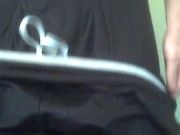 Chubby guy stripping to boxers and grabbing/rubbing myself!