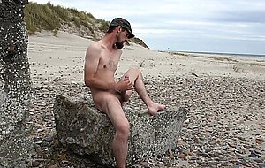 cum on the beach