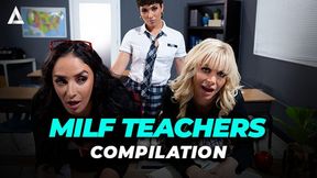 Steamy MILF teacher threesome with 69 & scissoring
