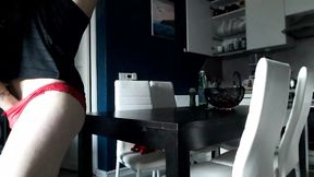 Then i fucked girlfriend on kitchen table