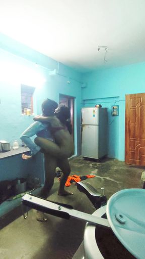 Tamil Girl Cheating in Home to Standing Sex with Her Lover