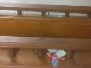 Jacking off with cum