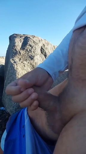 Ladysilva Showing My Dick on the Beach