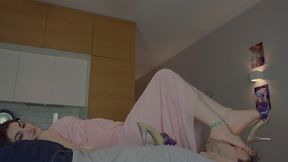 Goddess Lisa - Violet Mules - Part 02 - 4K