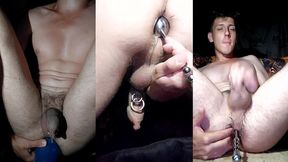 semen began to spray in a powerful stream after the rose opened up