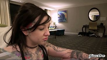 James Deens favorite inked-up slut is back, and shes ready for another rough fucking