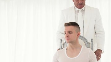Master Mathew Figata licked his finger and pressed