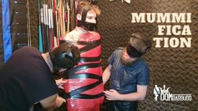 FULL BODY TAPE BONDAGE RED FILM IMMOBILIZATION SESSION DOM BARBUDO (1080p PREMIUM VERSION)