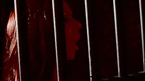 Horny prison guard with big tits fucks with two lesbo babes