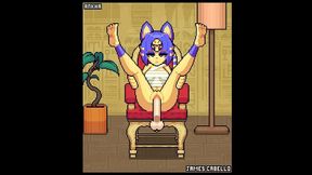 james cabello animations [ parody hentai game pornplay ] ep.2 ankha footjob, android rough anal and watson creampie