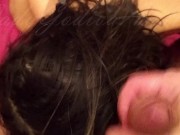 Mi sborra sui capelli mentre gli lecco le palle! 💦💦💦 Amatoriale italiano - Sottomissione