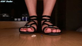 Sofia Mendez 's strappy sandal squash! Part 2!- MOV