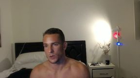 Smooth Chested Guy Plays with Dildo and Shows Feet