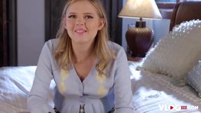 Petite Blonde Coco Lovelock Prepares For Interracial Sex