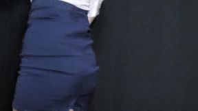 Secretary smoking on break time