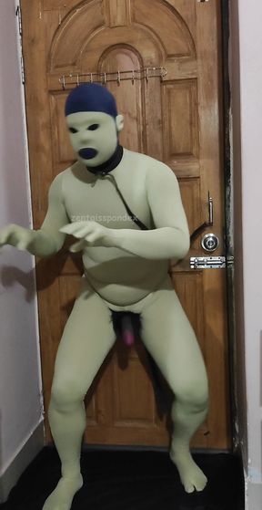 Monkey Mask man penis porn