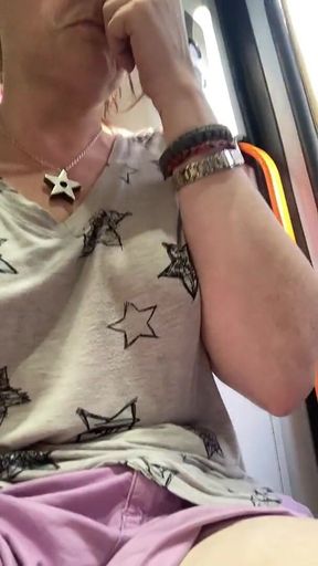 Pussy N Pubes Play on Public Transport Makes My Fingers Smell Amazing!